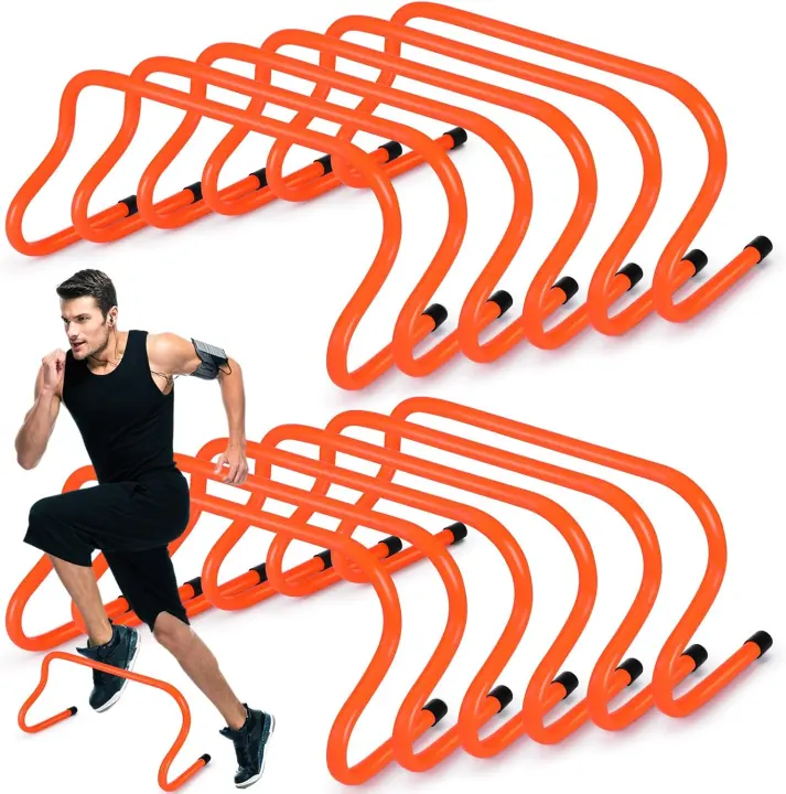 Wettarn 12-Pack 9-inch Agility Training Hurdles for Speed Workouts